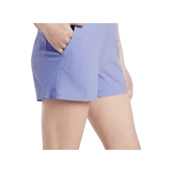 ATHLETA Brooklyn Shorts Size 8 Periwinkle Lightweight Stretch Pockets 4” Inseam - Picture 10 of 10
